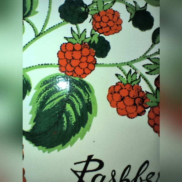 Vintage Cast Iron Framed Raspberry Trivet - Picture 4 of 8